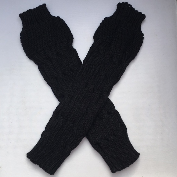 New! Black Fingerless Gloves - Picture 2 of 6